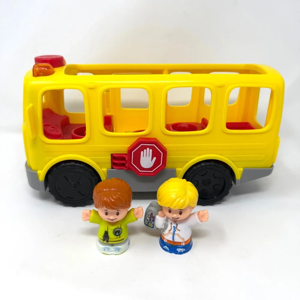 Fisher-Price Little People Sit with Me School Bus Yellow GJB52 with 2 Figures